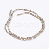 Transparent Painted Glass Beads Strands GLAA-F078-D01-2