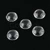 Transparent Glass Cabochons GGLA-R026-12mm-7