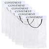 6Pcs Polyester Hanging Storage Bags with Hook and Loop Fastener AJEW-CN0006-68-7