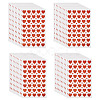 Heart Plastic Stickers DIY-TADJ0002-006B-1