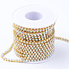 Brass Rhinestone Strass Chains CHC-T001-SS18-02C-1