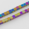 Non-magnetic Synthetic Hematite Beads Strands G-Q876-3mm-1-2