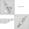 Zinc Alloy Swivel D Rings Lobster Claw Clasps E341-8-5