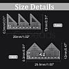 2Pcs 2 Style Acrylic Quilting Rulers DIY-AR0002-56-2