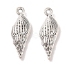 Spiral Shell Tibetan Style Alloy Pendants TIBEP-R344-40AS-LF-1