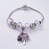 Brass European Style Bracelets BJEW-JB04981-2