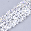 Electroplate Glass Beads Strands EGLA-T013-05M-1