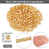 300Pcs 4 Styles Brass Crimp Beads KK-BBC0014-69-2
