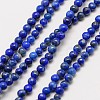 Natural Gemstone Lapis Lazuli Round Beads Strands G-A130-3mm-28-1