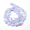 Natural Blue Lace Agate Gemstone Nuggets Bead Strands X-G-J336-22-2