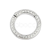 Brass Micro Pave Cubic Zirconia Twister Clasp KK-G522-16P-1