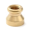 Golden Plated Round Shaped Wax Seal Brass Stamp Head STAM-K002-01G-09-2