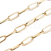 3.28 Feet Ion Plating(IP) 304 Stainless Steel Paperclip Chains X-CHS-F010-01B-G-01-2