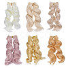 4Pcs 4 Colors High Temperature Fiber Doll Hairs DIY-GL0006-24A-1