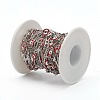 304 Stainless Steel Enamel  Link Chains STAS-H145-12P-4