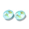 Mocha Fluorescent Style Glass Rhinestone Cabochons GGLA-M005-01A-202MK-3