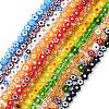 Handmade Millefiori Glass Bead Strands LAMP-J035-8mm-1