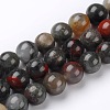 Natural African Bloodstone Beads Strands G-L383-06-4mm-1