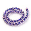 Handmade Gold Sand Lampwork Beads Strands LAMP-P051-D02-1