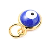 Brass Enamel Charms ZIRC-J025-71G-A01-3