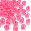 Transparent Crackle Acrylic Beads MACR-S373-66C-N09-1