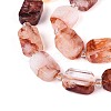 Natural Hematoid Quartz/Ferruginous Quartz Beads Strands G-C098-A28-01-3