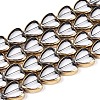 Electroplate Glass Beads Strands EGLA-T021-23B-1