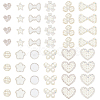48Pcs 12 Style Non Woven Fabric Ornament Accessories DIY-AR0002-27-1