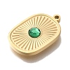 Ion Plating(IP) 304 Stainless Steel Rhinestone Pendants STAS-P371-061G-2