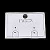 Paper & Plastic Earring Display Card with Word Fashion X-CDIS-L009-12-2