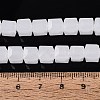 Imitation Jade Glass Beads Strands GLAA-R041-8x8mm-B01-4