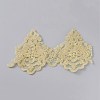 Sparkle Embroidery Polyester Ribbon OCOR-WH0060-29-2