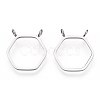 Non-Tarnish 304 Stainless Steel Pendants STAS-T064-08P-2