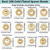 120Pcs 12 Styles Brass Beads KK-BBC0022-36-2