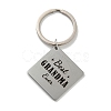 Mother's Day Gift 201 Stainless Steel Word Best Grandma Keychains KEYC-E040-01P-01-1