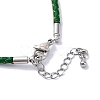 Polyester Cord Braided Bracelet Makings MAK-Z003-01P-21-3