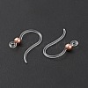Transparent Resin Earring Hooks RESI-G050-01RG-3