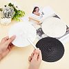 CHGCRAFT 3Pcs 3 Colors Polyester Imitation Straw Round Hat Base for Millinery AJEW-CA0002-79-3