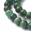 Natural African Jade Beads Strands G-G735-22-6mm-A-3