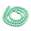 Opaque Solid Color Glass Beads Strands EGLA-A034-P1mm-D14-2