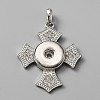 Alloy Rhinestone Hang Snap Base Pendants FIND-WH0145-68A-1