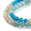 Natural Blue Yellow Green Apatite Beads Strands G-A026-A11-3mm-3