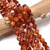 Natural Red Banded Agate Beads Strands G-Z119-A05-02-1