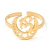 304 Stainless Steel Open Cuff Ring RJEW-K251-05G-2