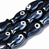 Handmade Porcelain Ceramic Beads Strands X1-PORC-T006-03A-1