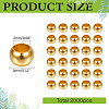 2000Pcs Brass Crimp Beads KK-ME0003-33G-2