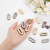 12Pcs 3 Colors Alloy Screw-in Grommet Eyelet Findings FIND-WR0008-70-3