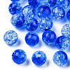 Transparent Crackle Acrylic Beads CACR-N002-21B-2
