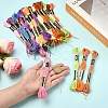 6Bundles 6 Colors Polyester Embroidery Floss OCOR-YW0001-24A-5