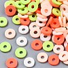 Handmade Polymer Clay Beads Strands CLAY-R089-6mm-T02B-52-2